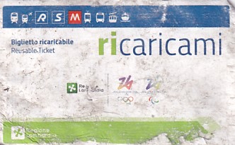 Communication of the city: Milano (Włochy) - ticket abverse. bilet wydany z okazji
Igrzysk Olimpijskich 2026