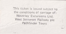 Communication of the city: Minehead (Wielka Brytania) - ticket reverse