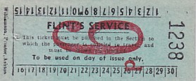 Communication of the city: Long Eaton (Wielka Brytania) - ticket abverse