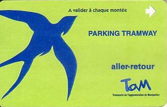 Communication of the city: Montpellier (Francja) - ticket abverse