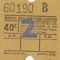 Communication of the city: Nairobi (Kenia) - ticket abverse. <IMG SRC=img_upload/_ekstrymiana2.png>