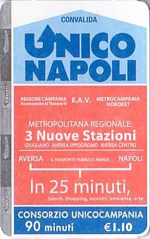 Communication of the city: Napoli (Włochy) - ticket abverse
