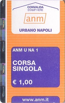 Communication of the city: Napoli (Włochy) - ticket abverse. <IMG SRC=img_upload/_0wymiana2.png>