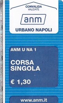 Communication of the city: Napoli (Włochy) - ticket abverse