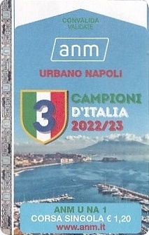 Communication of the city: Napoli (Włochy) - ticket abverse