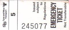 Communication of the city: Newcastle upon Tyne (Wielka Brytania) - ticket abverse