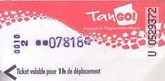 Communication of the city: Nîmes (Francja) - ticket abverse. 