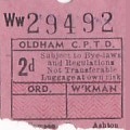 Communication of the city: Oldham (Wielka Brytania) - ticket abverse