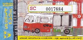 Communication of the city: Pabianice (Polska) - ticket abverse