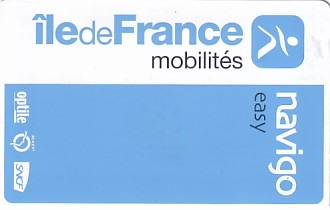 Communication of the city: Paris (Francja) - ticket abverse. <IMG SRC=img_upload/_chip2.png alt="tekturowa karta elektroniczna">