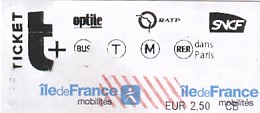 Communication of the city: Paris (Francja) - ticket abverse. 