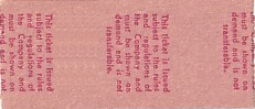 Communication of the city: Pembroke Dock (Wielka Brytania) - ticket reverse