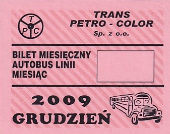 Communication of the city: Piaseczno (Polska) - ticket abverse