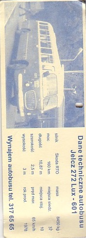 Communication of the city: Police (Polska) - ticket reverse