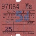 Communication of the city: Portsmouth (Wielka Brytania) - ticket abverse