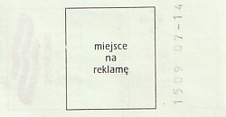 Communication of the city: Poznań (Polska) - ticket reverse