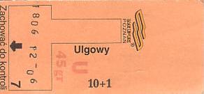 Communication of the city: Poznań (Polska) - ticket abverse. <IMG SRC=img_upload/_0karnet.png alt="karnet">