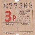 Communication of the city: Preston (Wielka Brytania) - ticket abverse