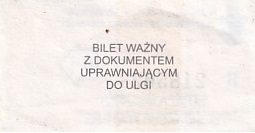 Communication of the city: Przemyśl (Polska) - ticket reverse