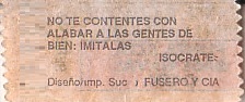 Communication of the city: Punta Alta (Argentyna) - ticket reverse
