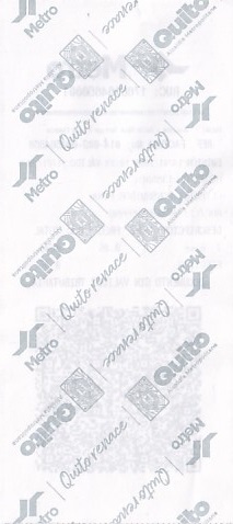 Communication of the city: Quito (Ekwador) - ticket reverse