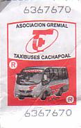Communication of the city: Rancagua (Chile) - ticket abverse