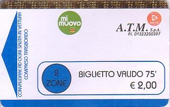 Communication of the city: Ravenna (Włochy) - ticket abverse. 