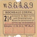 Communication of the city: Rochdale (Wielka Brytania) - ticket abverse