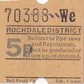 Communication of the city: Rochdale (Wielka Brytania) - ticket abverse