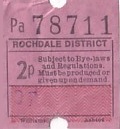 Communication of the city: Rochdale (Wielka Brytania) - ticket abverse