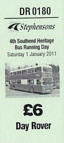 Communication of the city: Southend-on-Sea (Wielka Brytania) - ticket abverse