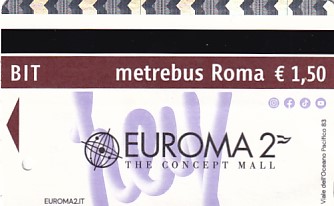 Communication of the city: Roma (Włochy) - ticket abverse