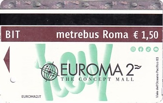 Communication of the city: Roma (Włochy) - ticket abverse. 