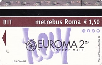 Communication of the city: Roma (Włochy) - ticket abverse. <IMG SRC=img_upload/_0wymiana2.png>