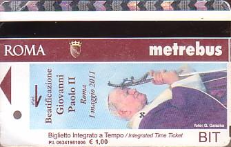 Communication of the city: Roma (Włochy) - ticket abverse. okolicznościowy