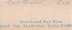 Communication of the city: Royal Tunbridge Wells (Wielka Brytania) - ticket abverse.