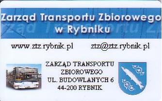 Communication of the city: Rybnik (Polska) - ticket reverse