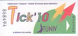 Communication of the city: Saint-Éloi (Francja) - ticket abverse. 
