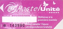 Communication of the city: Saint-Quentin (Francja) - ticket abverse. 
