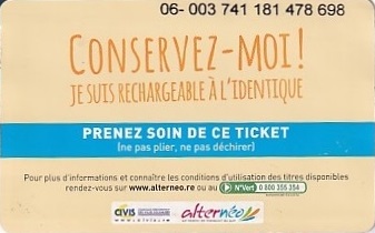 Communication of the city: Saint Pierre (<i>Reunion</i>) - ticket reverse