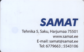 Communication of the city: Saku (Estonia) - ticket reverse