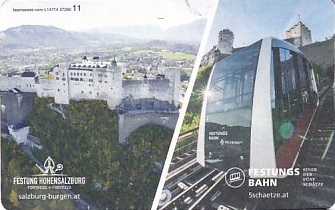 Communication of the city: Salzburg (Austria) - ticket abverse.