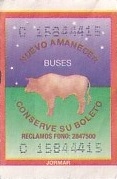 Communication of the city: San Antonio (Chile) - ticket abverse. <IMG SRC=img_upload/_0wymiana2.png>