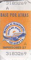 Communication of the city: San José de Maipo (Chile) - ticket abverse