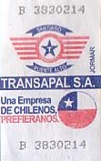 Communication of the city: Santiago (Chile) - ticket abverse. 