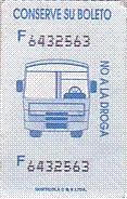 Communication of the city: Santiago (Chile) - ticket abverse