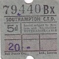 Communication of the city: Southampton (Wielka Brytania) - ticket abverse
