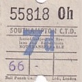 Communication of the city: Southampton (Wielka Brytania) - ticket abverse