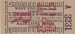 Communication of the city: Southampton (Wielka Brytania) - ticket abverse