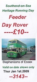 Communication of the city: Southend-on-Sea (Wielka Brytania) - ticket abverse